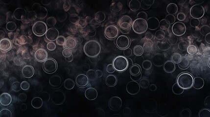 Abstract circles background texture design wallpaper dark black pattern modern art graphic illustration 