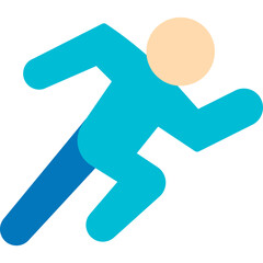 Running icon single vector illustration