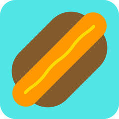 HotDog icon single vector illustration