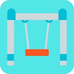 Swings single vector illustration icon