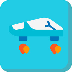 Flying Cars icon single vector illustration