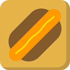 HotDog icon single vector illustration