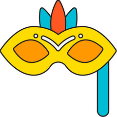 Mask icon single vector illustration