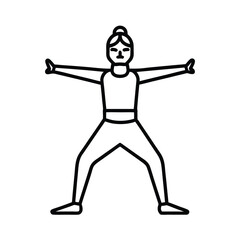 bridge pose line art on white background  (1).eps