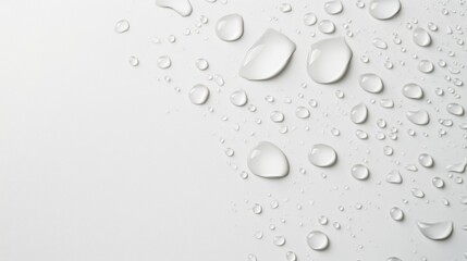 Water droplets on a smooth surface
