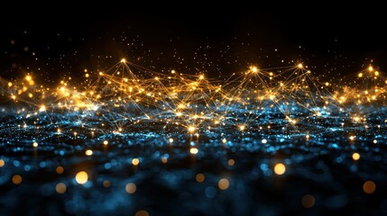 Illuminated Network: A Digital Tapestry of Connections