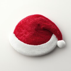 Red Christmas hat with white trim