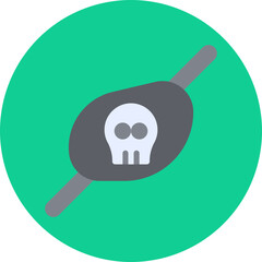 Eye Patch icon single vector illustration