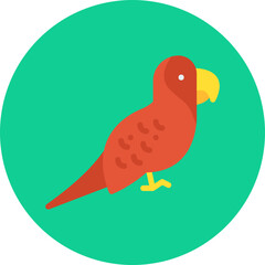 Parrot icon single vector illustration
