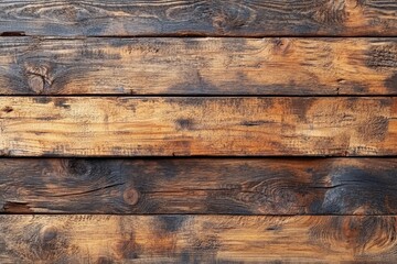 Obraz premium Wood banner background. Top down view. Old brown wood texture background of tabletop seamless. Wooden plank vintage of table board nature pattern are surface grain hardwood floor, Generative AI