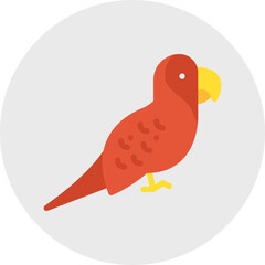 Parrot icon single vector illustration