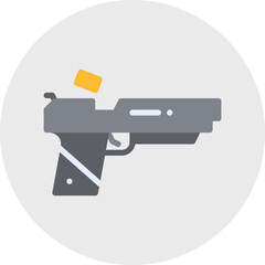 Pistol icon single vector illustration