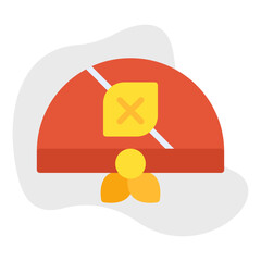 Pirate Bandana icon single vector illustration