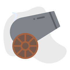 Cannon icon single vector illustration