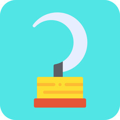 Pirate Hook icon single vector illustration