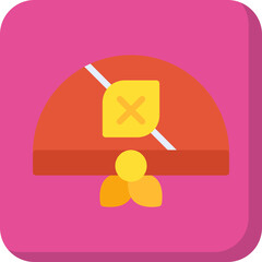 Pirate Bandana icon single vector illustration