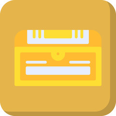 Obraz premium Treasure Chest II icon single vector illustration