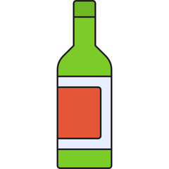 Drink Bottle icon single vector illustration