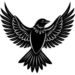 Obraz premium Bird Mandala Vector icon illustration silhouette Graphics design image white background 