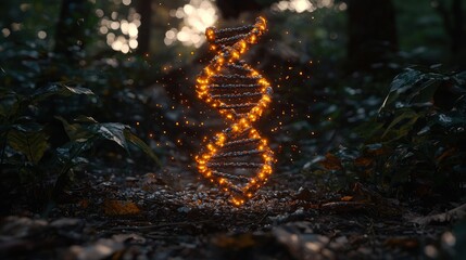 Genesis of Life: DNA in the Forest