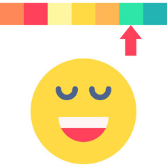 Emotions icon single vector illustration