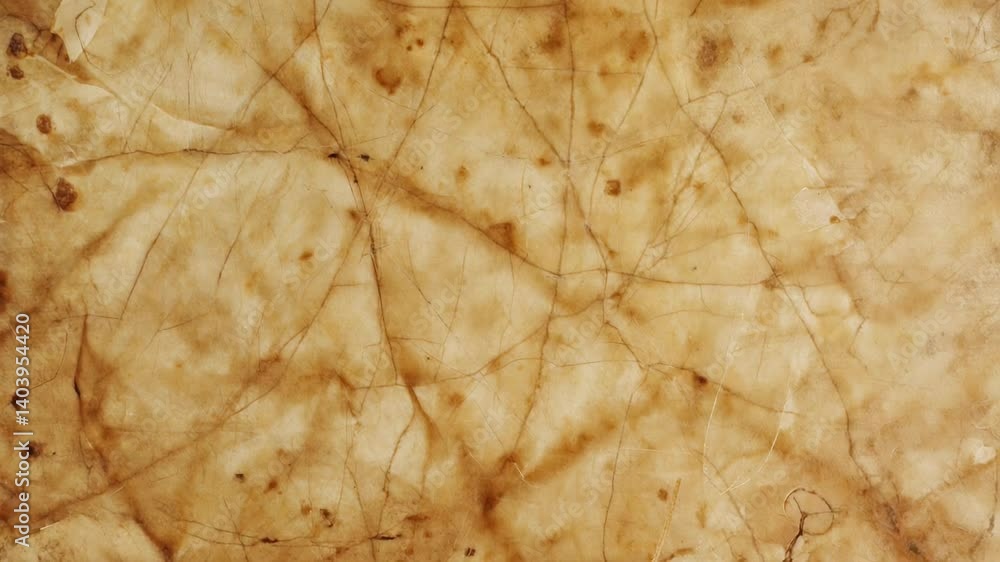 Poster Old parchment paper with visible stains, possibly used for writing or drawing.