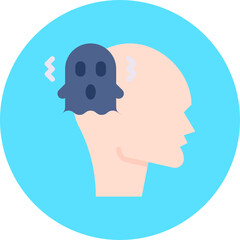 Schizophrenia icon single vector illustration