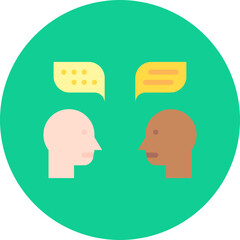 Confabulation icon single vector illustration