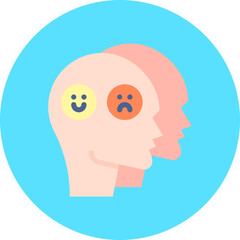 Dissociation icon single vector illustration