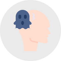 Schizophrenia icon single vector illustration