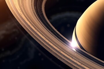 Saturn's Rings: A Celestial Dance of Ice and Light