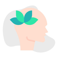 Calm icon single vector illustration