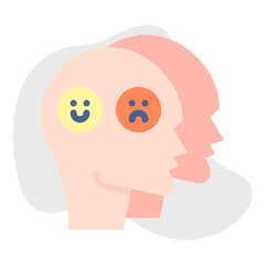 Dissociation icon single vector illustration