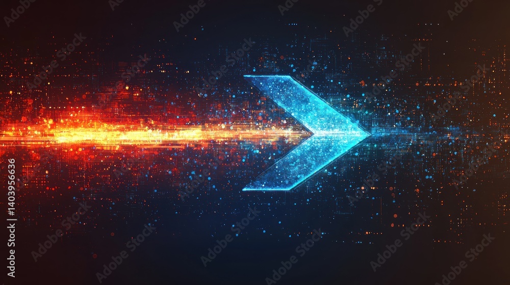 Poster digital arrow: forward momentum in a binary world