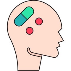 Drug Addiction icon single vector illustration