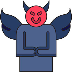 Malignant Narcissism icon single vector illustration