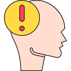 Panic icon single vector illustration