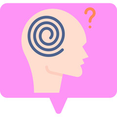 Hallucination icon single vector illustration