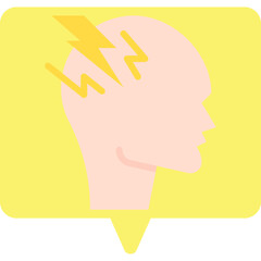 Stress icon single vector illustration