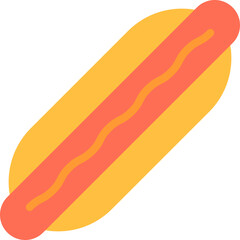 Hot Dog icon single vector illustration