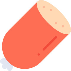 Sausage icon single vector illustration