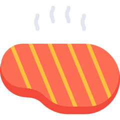 Steak icon single vector illustration