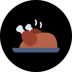 Chicken icon single vector illustration