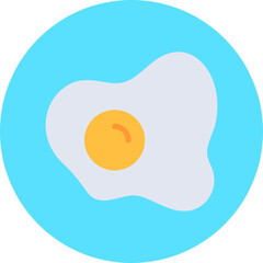 Fried Egg icon single vector illustration