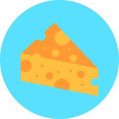 Cheese icon single vector illustration