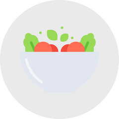 Salad icon single vector illustration