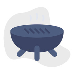 Grill icon single vector illustration