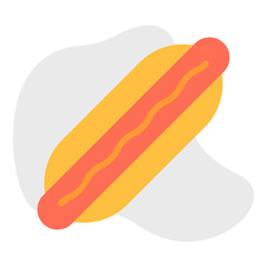 Hot Dog icon single vector illustration