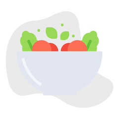 Salad icon single vector illustration
