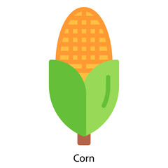 Corn single vector illustration icon